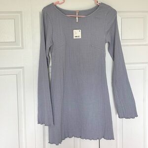 Free people long sleeve mini dress